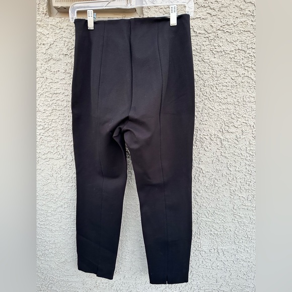 Quince Ultra Stretch Ponte Pintuck Black Ankle Pants, Size M, Pristine - Picture 13 of 14